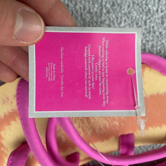 Footnote Lightweight Foam Slippers Womens 8 Brown Pink Comfy Cozy Casual NWT New - Picture 6 of 7